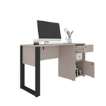 Modern Style Industrial Writing Desk with Storage Grey Writing Desk