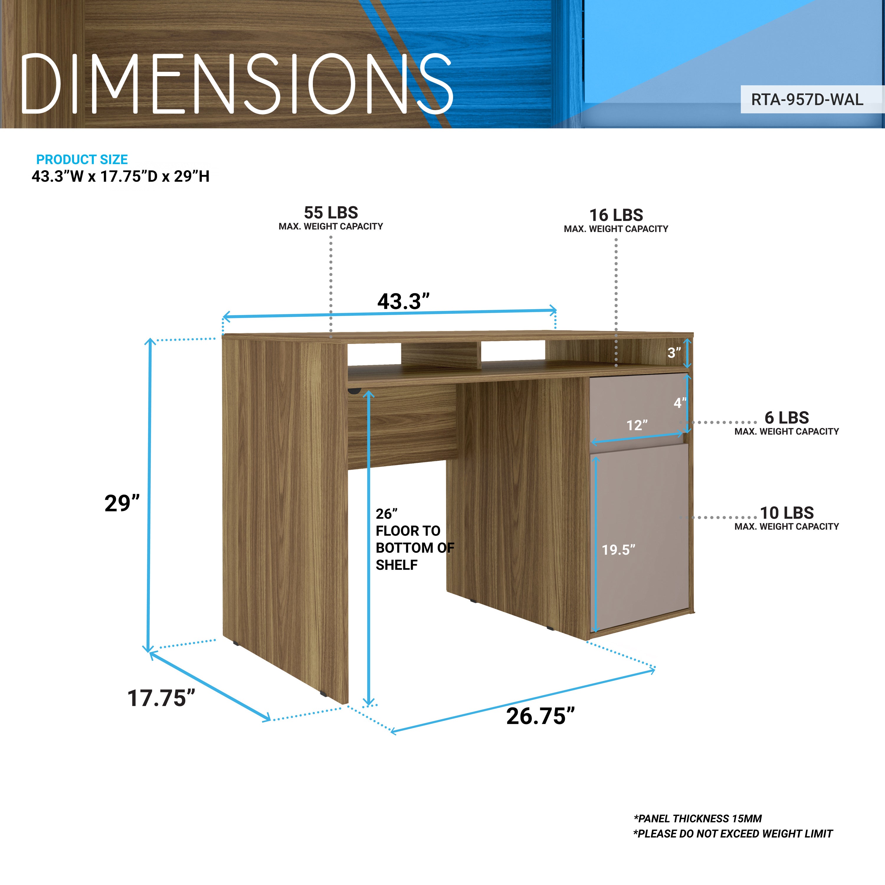 Home Office Workstation With Storage – Techni Mobili
