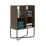 Modern Geometric Walnut Bookcase Walnut Bookcase