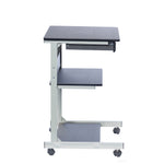 Rolling Laptop Cart with Storage Graphite Laptop Cart