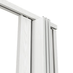 Loft Series 32’’ Premium Double Walled PVC Foldable Accordion Doors White Oak Foldable Accordion Doors