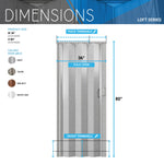 Loft Series 36’’ Premium Double Walled PVC Foldable Accordion Doors Foldable Accordion Doors