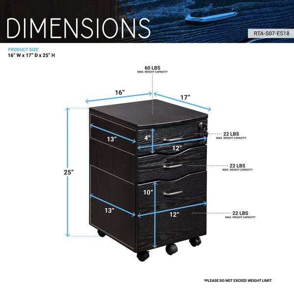 Rolling storage and File Cabinet - Techni Mobili