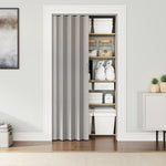Studio Series 36’’ PVC Foldable Accordion Doors Grey Foldable Accordion Doors