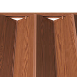 Studio Series 48’’ PVC Foldable Accordion Doors Walnut Foldable Accordion Doors