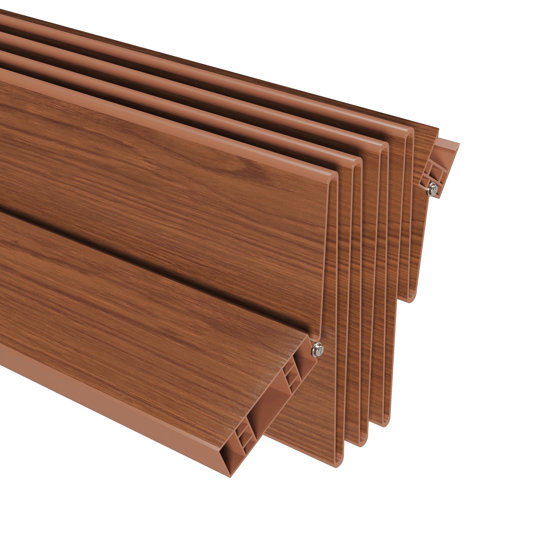 Studio Series 48’’ PVC Foldable Accordion Doors Walnut Foldable Accordion Doors