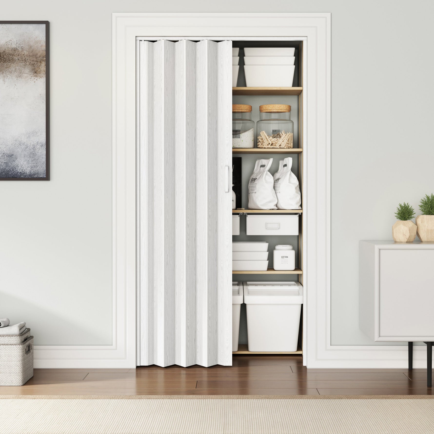 Studio Series 48’’ PVC Foldable Accordion Doors Foldable Accordion Doors