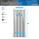 Studio Series 48’’ PVC Foldable Accordion Doors Foldable Accordion Doors