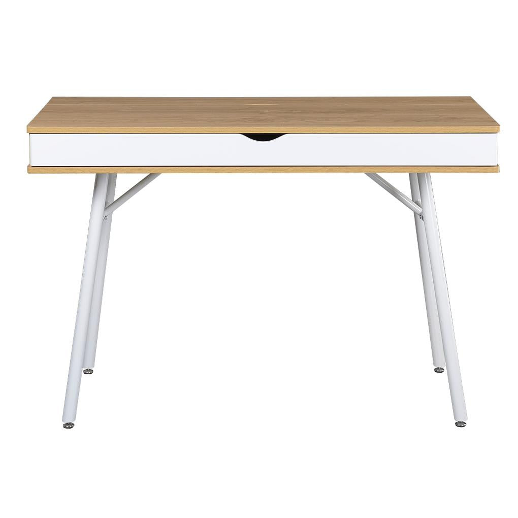 Modern Multi Storage Computer Desk with Storage Pine Workstation