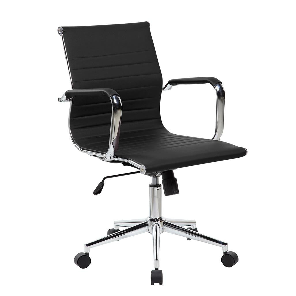 Modern Medium Back Executive Office Chair Black Office Chair