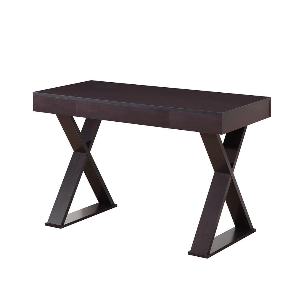 Trendy Writing Desk with Drawer Espresso Writing Desk