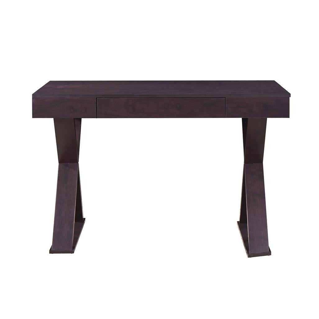Trendy Writing Desk with Drawer Espresso Writing Desk