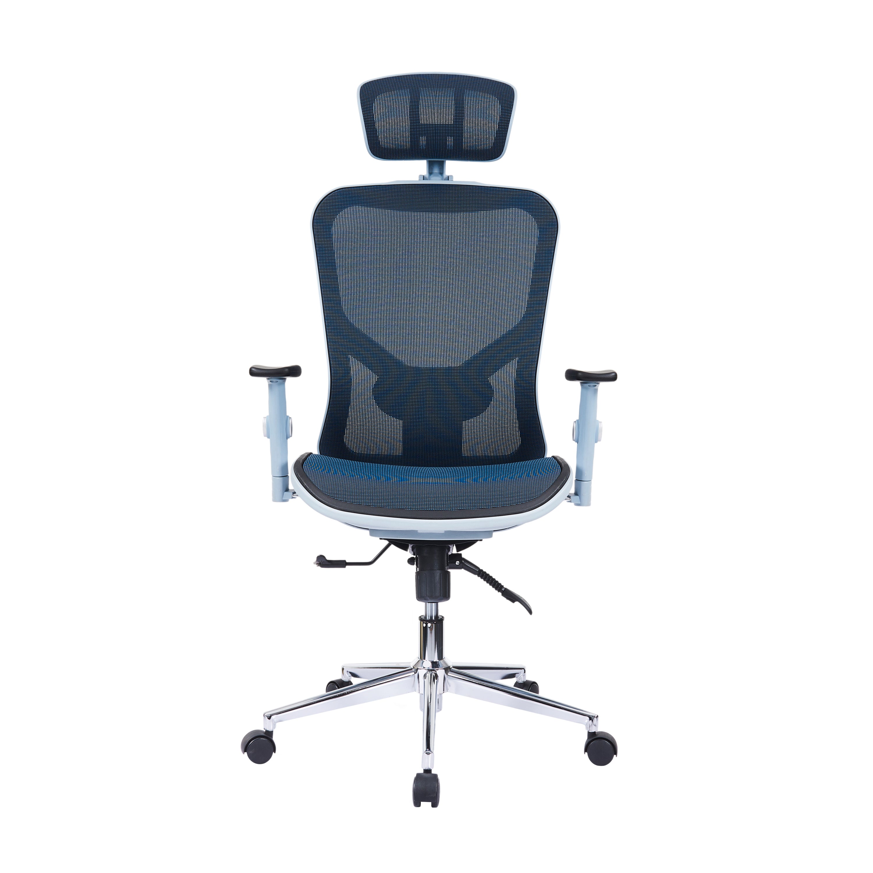 Modern High-Back Mesh Executive Office Chair With Headrest And Flip Up -  Techni Mobili