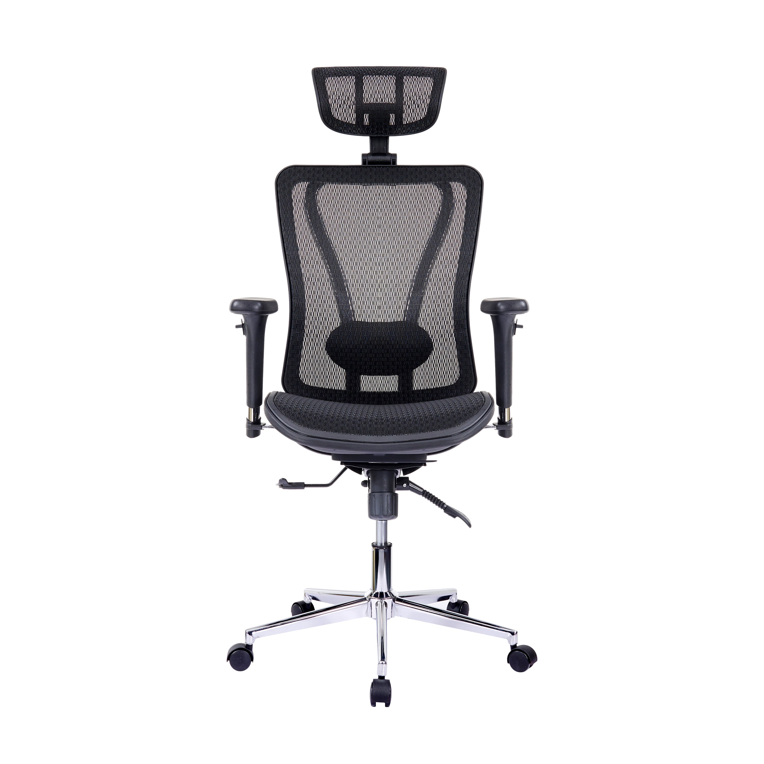 Executive Mesh Office Chair with Headrest and Lumbar Support