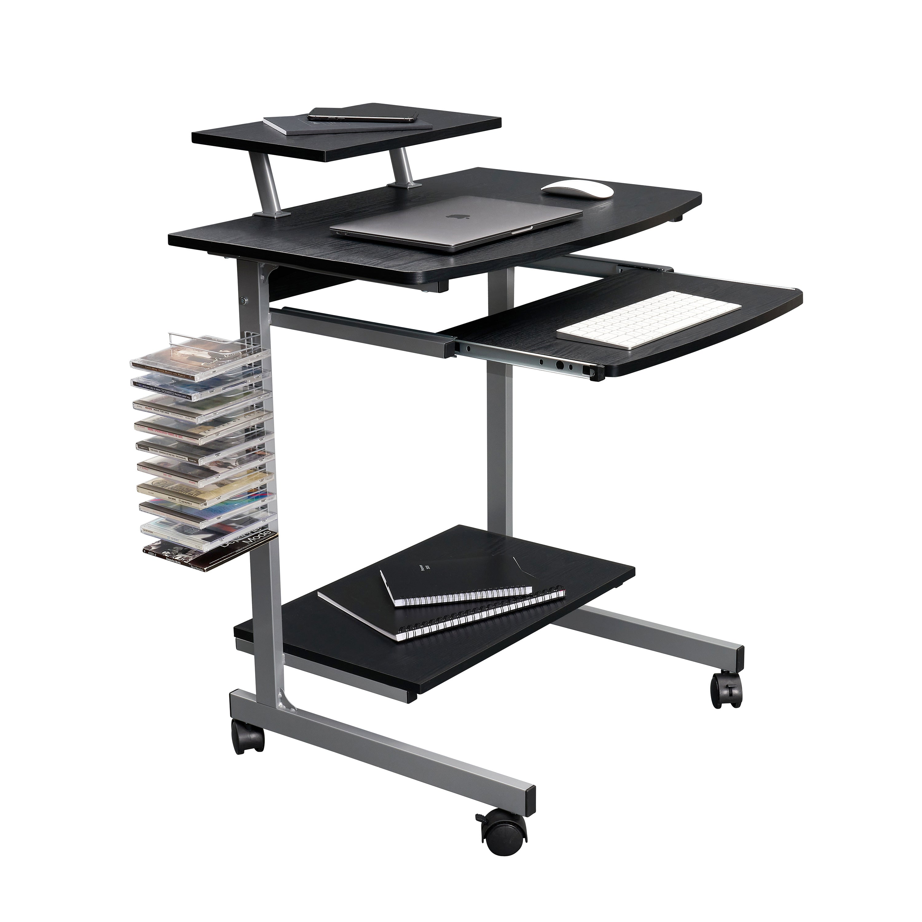 Compact Computer Cart With Storage