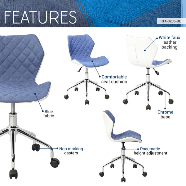 Umah Contemporary Height-Adjustable Office Chair