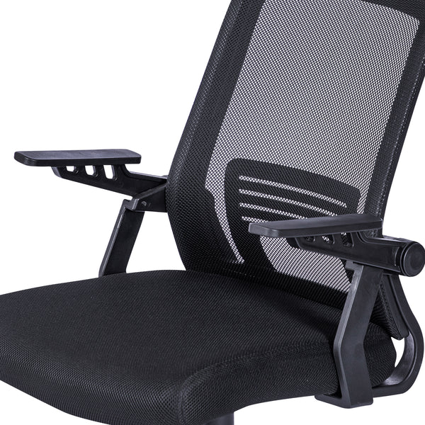 Techni Mobili Ergonomic Office Mesh Chair Black