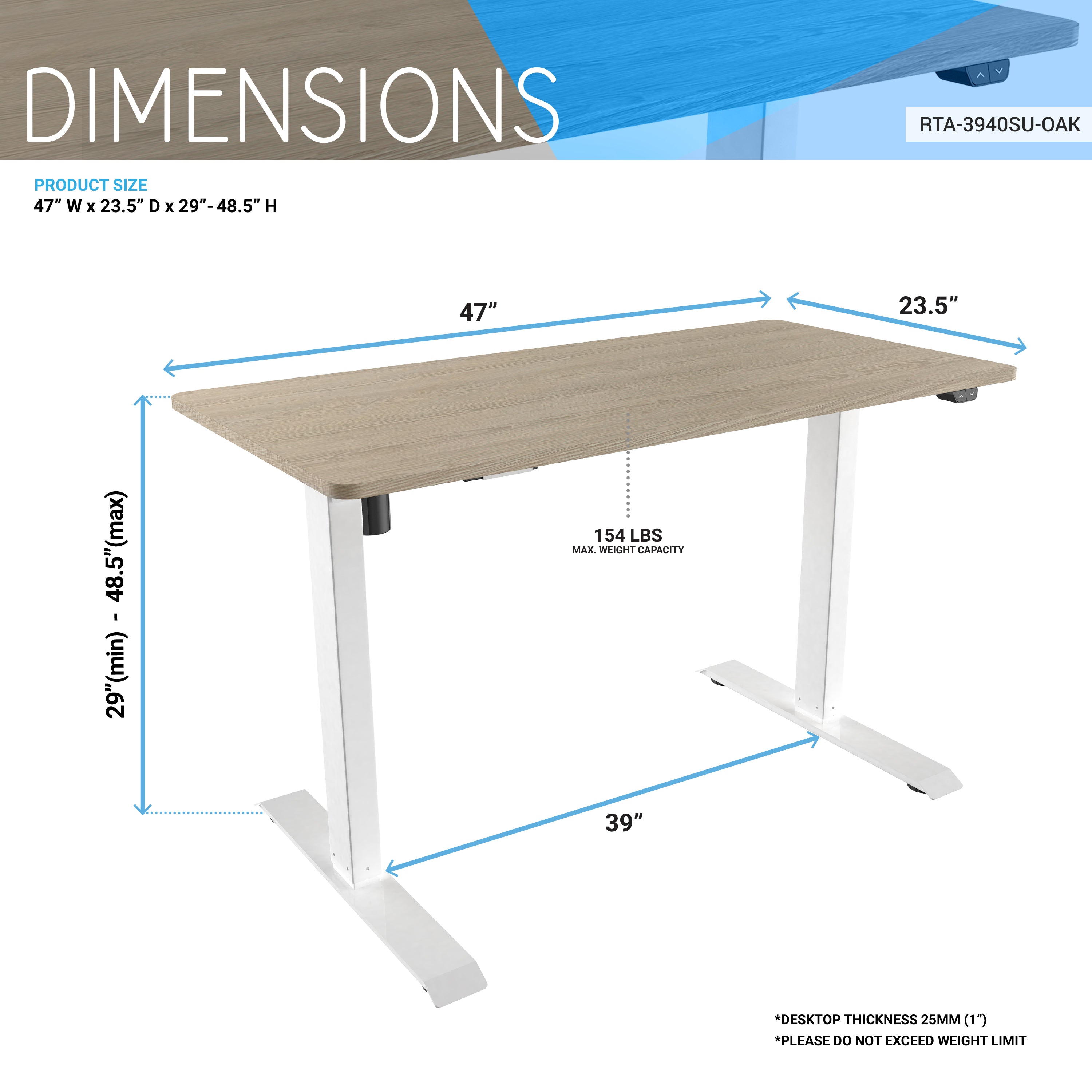 Sit-Stand Adjustable Desk  Hardwood Artisans Handcrafted Office