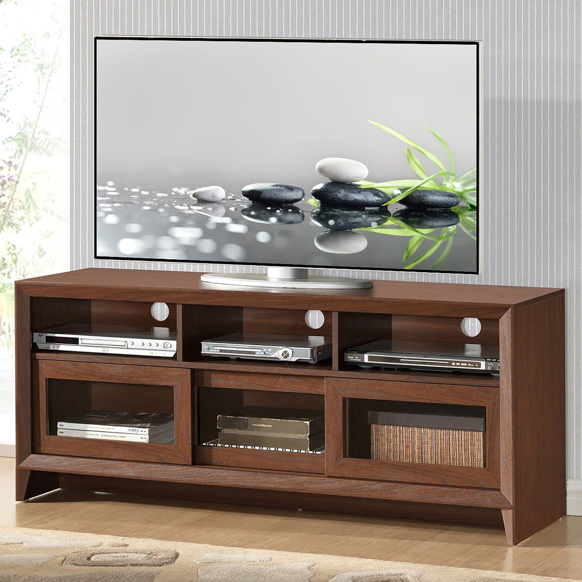 Modern TV Stand with Storage For TVs Up To 60"