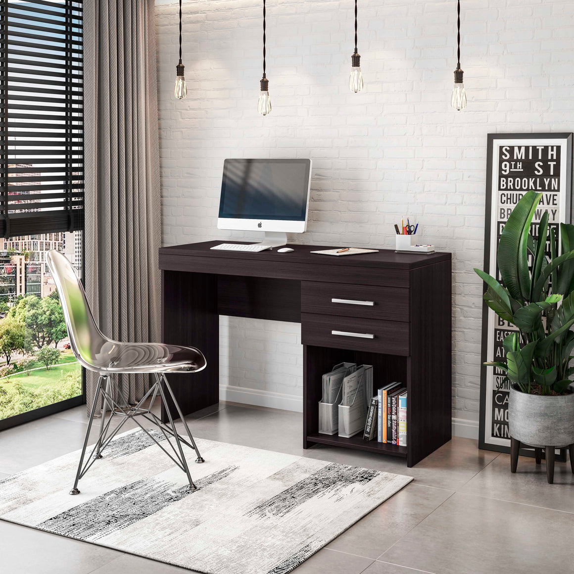 Home Office Workstation with Storage