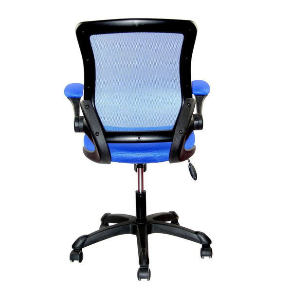 Techni Mobili Black Mesh Task Office Chair with Flip Up Arms