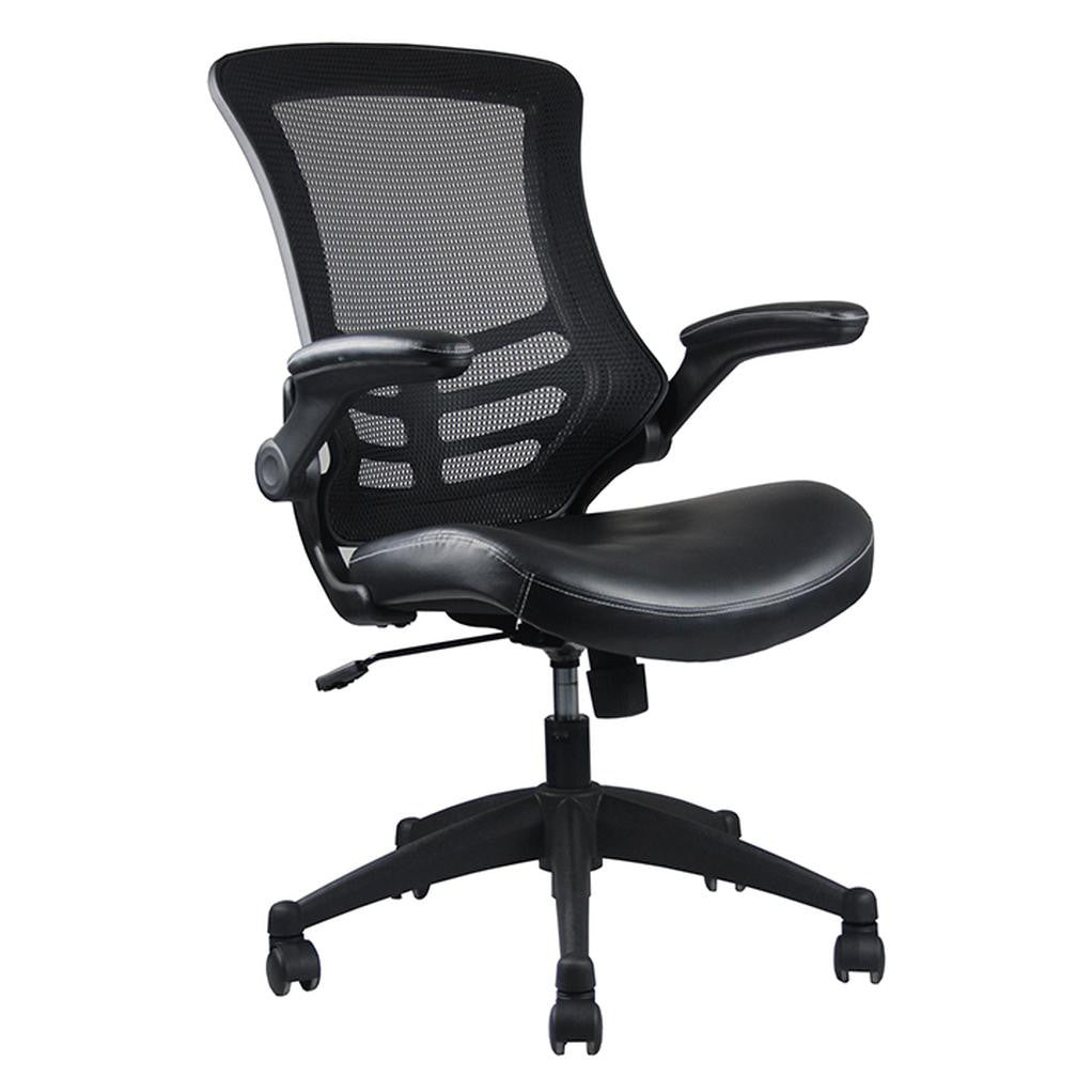 Office Chair Mid Back Computer Ergonomic Mesh Desk with Larger
